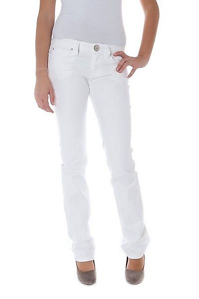 Phard 5-Pocket-Hose Elegante Damenhose: Weiße 5-Taschen-Hose mit zylindrisc günstig online kaufen