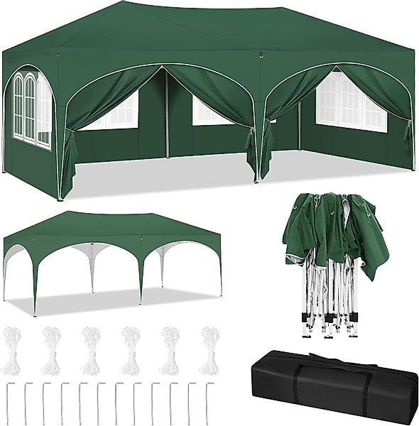 Woltu Pavillon, mit 6 Seitenteilen, 3x6 günstig online kaufen