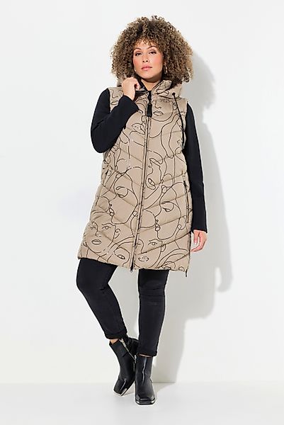 Ulla Popken Steppweste HYPRAR Long-Steppweste Seiten-Zipper günstig online kaufen
