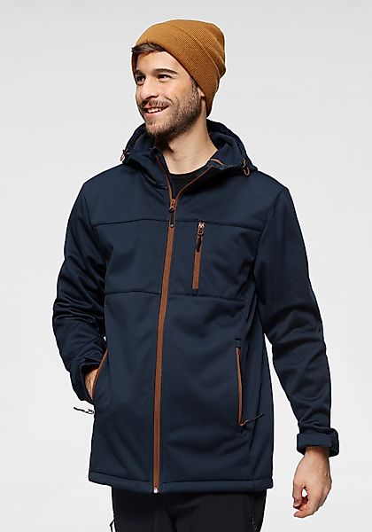 Polarino Softshelljacke, mit Kapuze, wasserabweisend, winddicht, fleecegefü günstig online kaufen