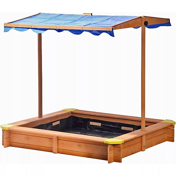 Dobar Sandkasten mit höhenverstellbarem und neigbarem Dach FSC® günstig online kaufen