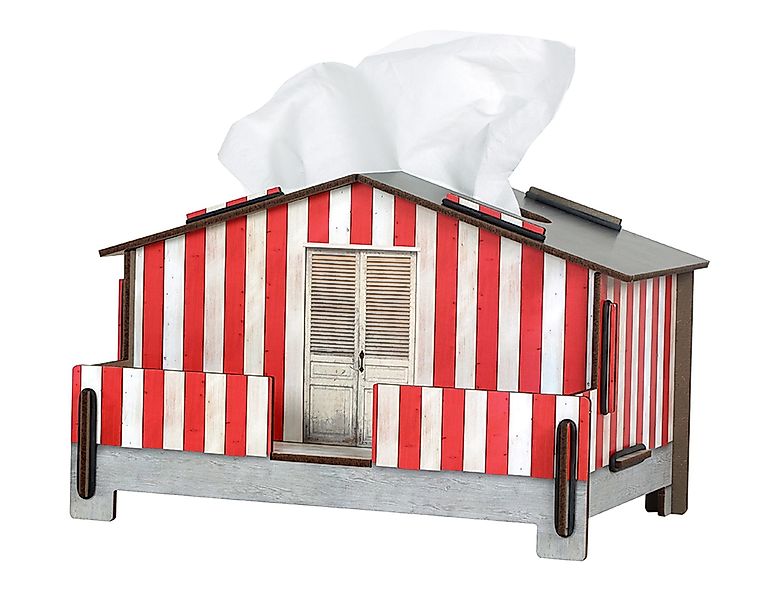 WERKHAUS® Aufbewahrungsbox Werkhaus - Tücherbox "Strandhaus" günstig online kaufen