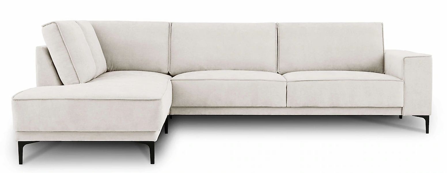 PLACES OF STYLE Ecksofa »Polsterecke Oland, Struktur, Flachgewebe, Luxus-Mi günstig online kaufen