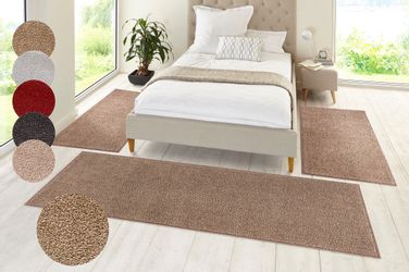 HANSE Home Bettumrandung »Pure 100« Höhe 13 mm 3 Stk. tlg. Kurzflor, Unifar günstig online kaufen