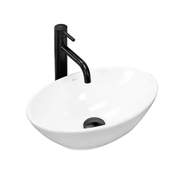 wohnwerk.idee Aufsatzwaschbecken Waschbecken Keramik Weiß Klein Gäste WC Gä günstig online kaufen