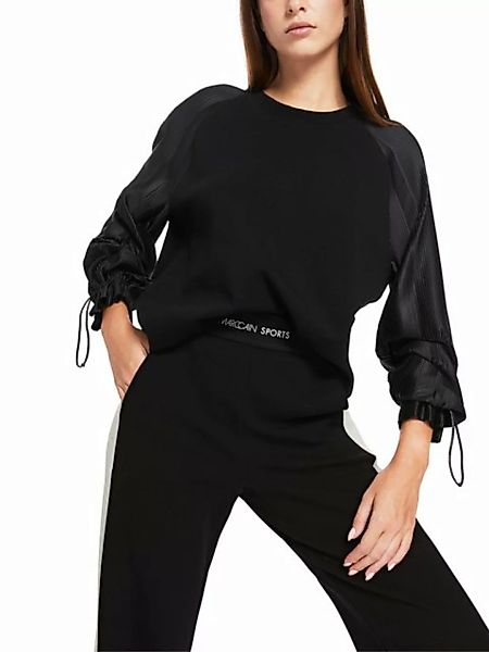 Marc Cain Sweatshirt Fit for Leo Premium Damenmode mit plissierten Ärmeln günstig online kaufen