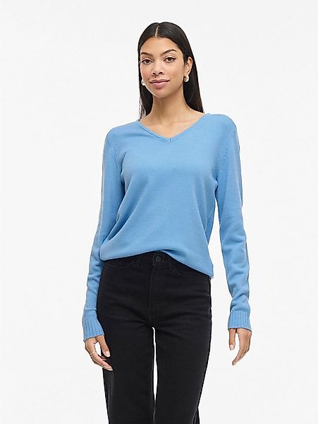 Vila V-Ausschnitt-Pullover VIRIL V-NECK L/S KNIT TOP - NOOS günstig online kaufen