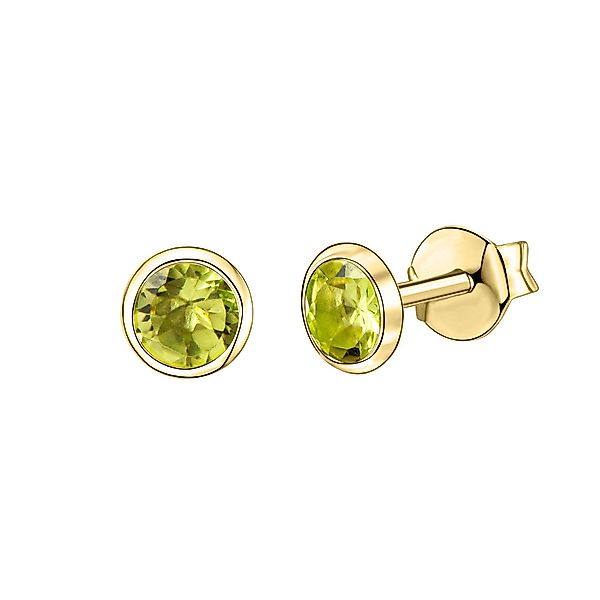 Vivance Paar Ohrstecker 585/- Gelbgold Peridot günstig online kaufen