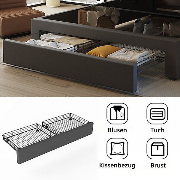 OULENBIYAR Polsterbett Hydraulisches anhebbarer Stauraumbett Doppelbett, 16 günstig online kaufen