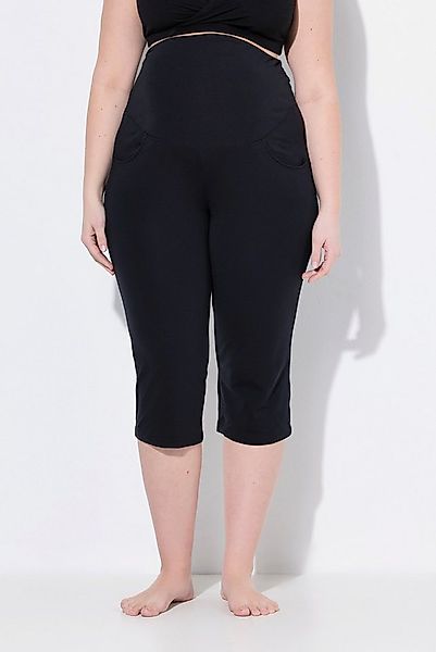 Ulla Popken Caprihose Mama-Caprihose Umstandshose Umklappbund günstig online kaufen