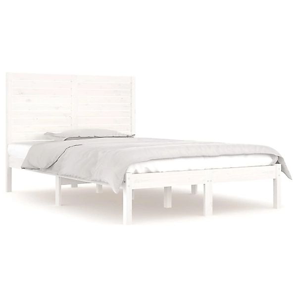 vidaXL Massivholzbett Weiß 120x190 cm 4FT Small Double1156888 günstig online kaufen