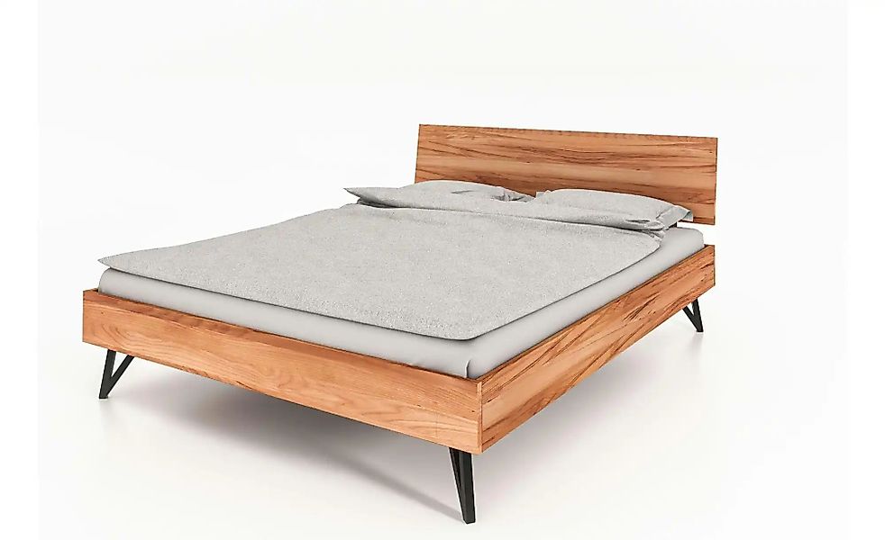 Massivholzbett mit Kopfteil Karl ¦ holzfarben ¦ Maße (cm): B: 90 H: 85 Bett günstig online kaufen