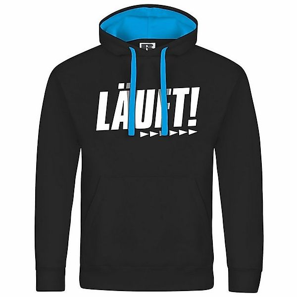 deinshirt Kapuzenpullover Herren Kapuzenpullover Läuft Mit Print Motiv, Gra günstig online kaufen