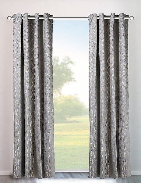 my home Vorhang Velvet Foil (2 St), Ösen, blickdicht, Samt günstig online kaufen