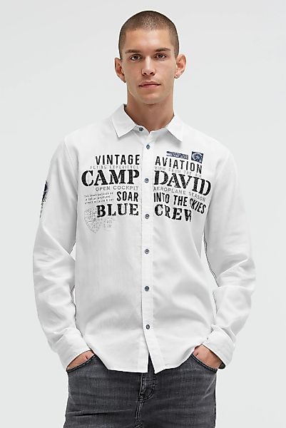 CAMP DAVID Langarmhemd aus Baumwolle günstig online kaufen