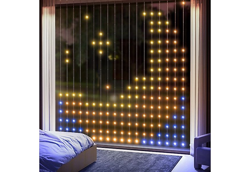 HOMCOM Stehlampe 3×3m, 400 LEDs, mit verstellbare Helligkeit, Musik-Synchro günstig online kaufen