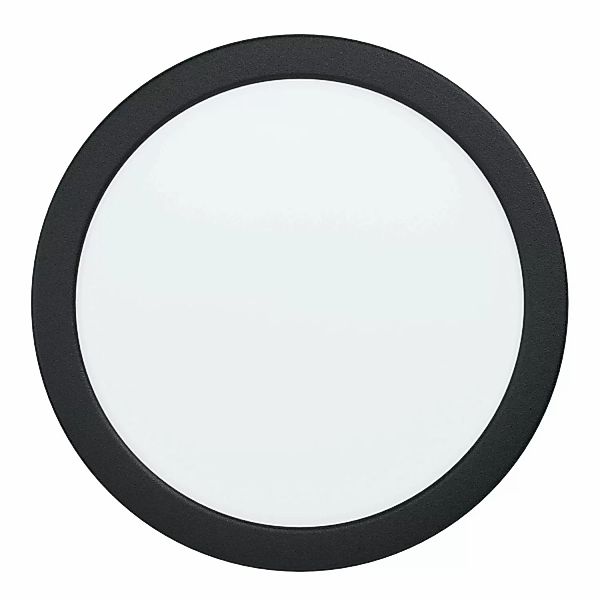 Eglo LED-Einbauspot Fueva 5 Ø 21,6 cm 4.000K Schwarz günstig online kaufen