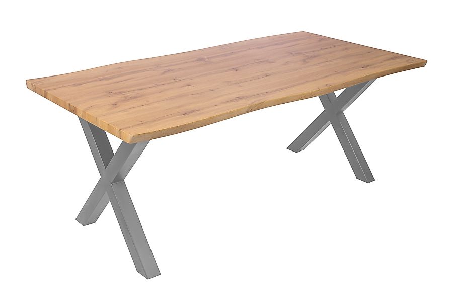 Loreno® Esstisch Josy, Wildeiche Holz-Optik, Baumkante, günstig online kaufen