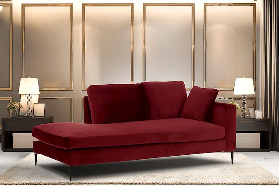 Leonique Recamiere »Cozy Chaiselongue, Maße B/T/H: 195/97/80 cm«, mit losen günstig online kaufen