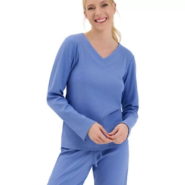 Lisca  Pyjamas/ Nachthemden Top Pyjama V-Ausschnitt Langarm Lucky  Cheek günstig online kaufen