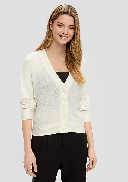 QS Funktionsjacke Verkürzte Strickjacke mit Knöpfen günstig online kaufen