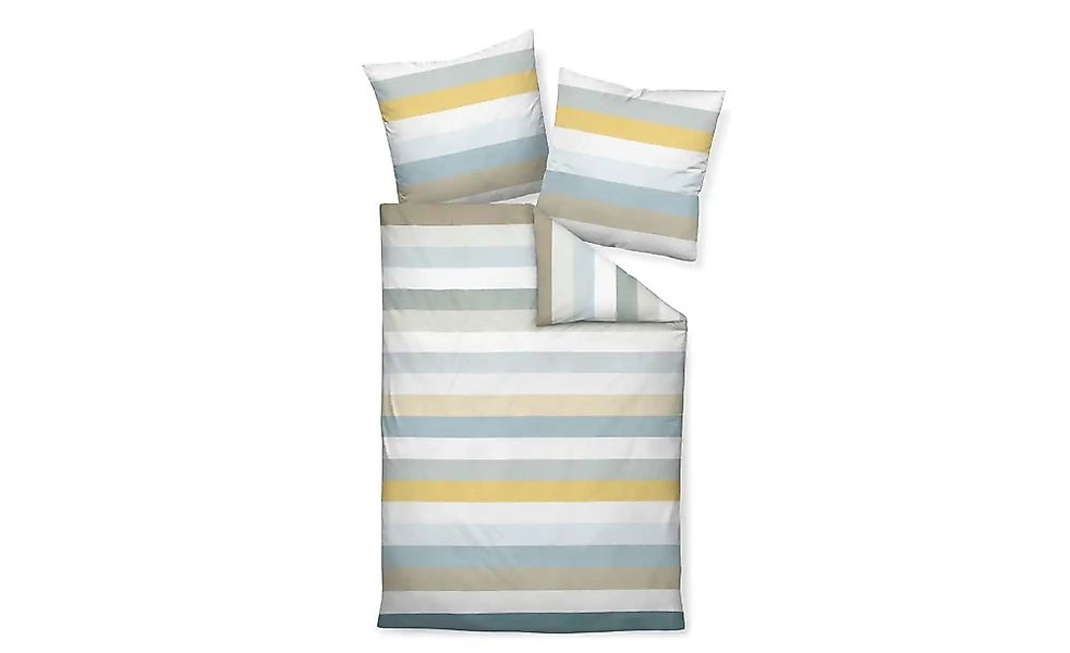 Janine Mako-Satin Bettwäsche   ¦ blau ¦ Maße (cm): B: 155 H: 4 Bettwaren > günstig online kaufen