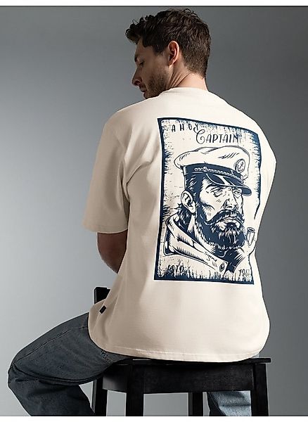 Trigema T-Shirt TRIGEMA Oversized T Shirt "Ahoy Captain" (1-tlg) günstig online kaufen