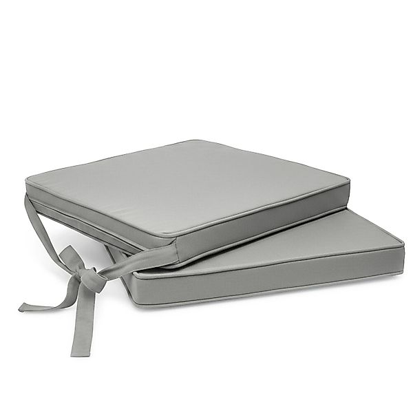 Beautissu 2er Set Loft SK Stuhlkissen Hellgrau 45x40x5cm günstig online kaufen