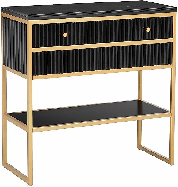 OTTO home Sideboard "Fleuriss" Keramikplatte, goldenes Gestell, FSC-zertifi günstig online kaufen