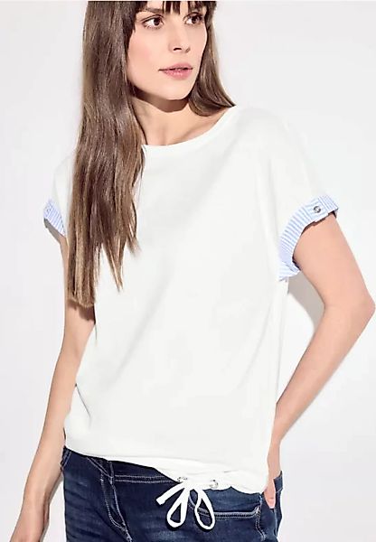 Cecil T-Shirt mit Tunnelzug am Saum günstig online kaufen