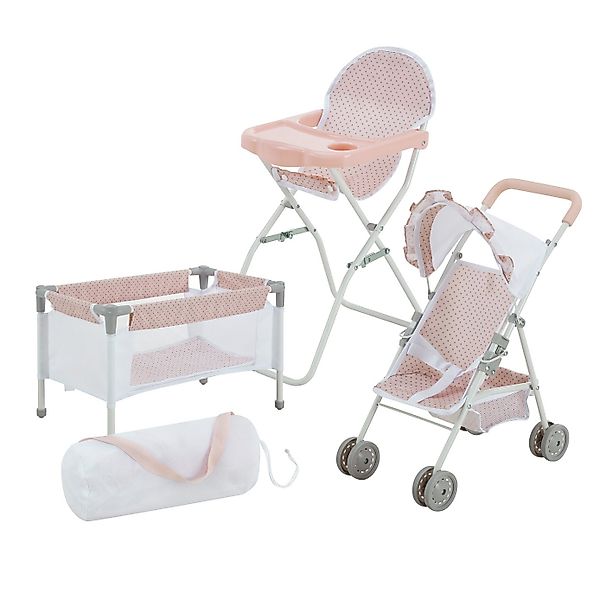 TEAMSON™ KIDS    Puppen Pflegecenter 3-tlg Baby-Set Bett Hochstuhl et Kinde günstig online kaufen