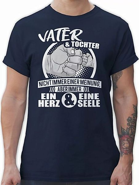 Shirtracer T-Shirt Papa und Tochter Immer ein Herz & eine Seele Sprüche Sta günstig online kaufen