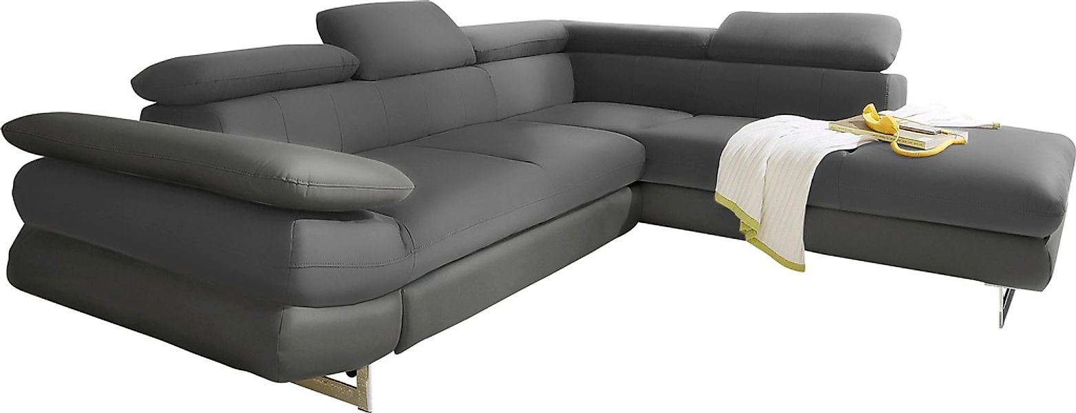 COTTA Ecksofa "Solution L-Form" mit Arm- & Kopfteilverstellung, wahlweise m günstig online kaufen