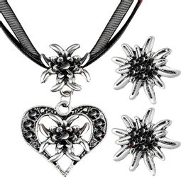 Coonoor Schmuckset Damen Oktoberfest Schmuckset, Edelweiß günstig online kaufen