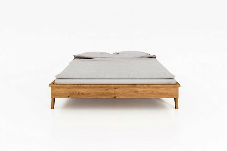 Natur24 Bett Bett Jetro 3 Kernbuche massiv 180x200cm ohne Kopfteil mit Holz günstig online kaufen