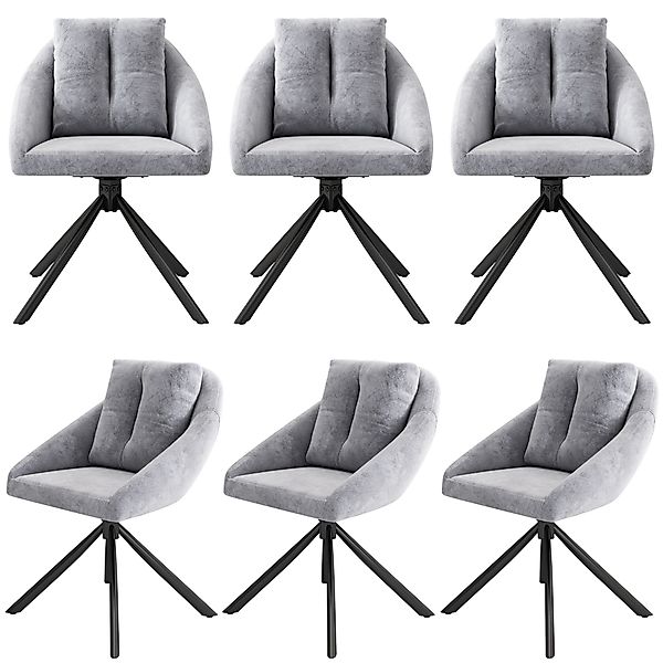 HAUSS SPOLE Esszimmerstuhl 6er Set drehbarer günstig online kaufen