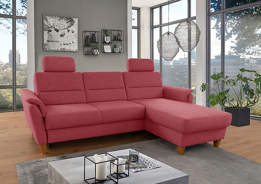 Home affaire Ecksofa Palmera L-Form, Federkern, günstig online kaufen