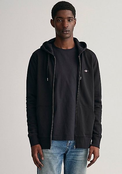 Gant Kapuzensweatjacke REG SHIELD FULL ZIP HOODIE mit Logostickerei auf der günstig online kaufen