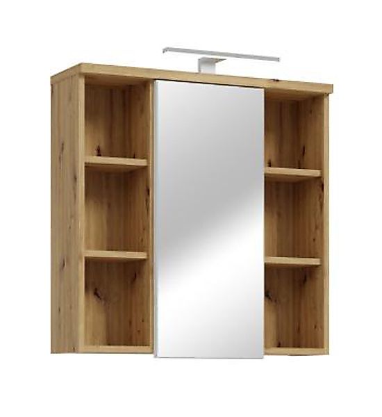 Bad-Spiegelschrank 1-trg VERIS von Forte Weiß / Artisan Oak günstig online kaufen