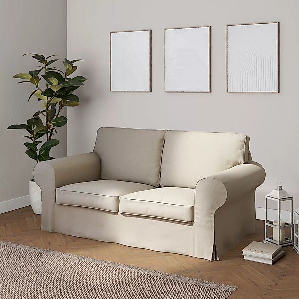 Bezug für Ektorp 2-Sitzer Sofa nicht ausklappbar, grau-beige, Sofabezug für günstig online kaufen