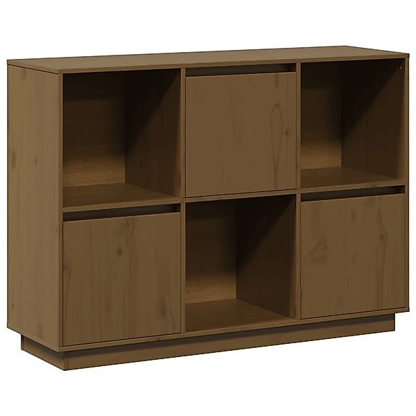 vidaXL Sideboard Honigbraun 110,5x35x80 cm Massivholz Kiefer 814357 günstig online kaufen