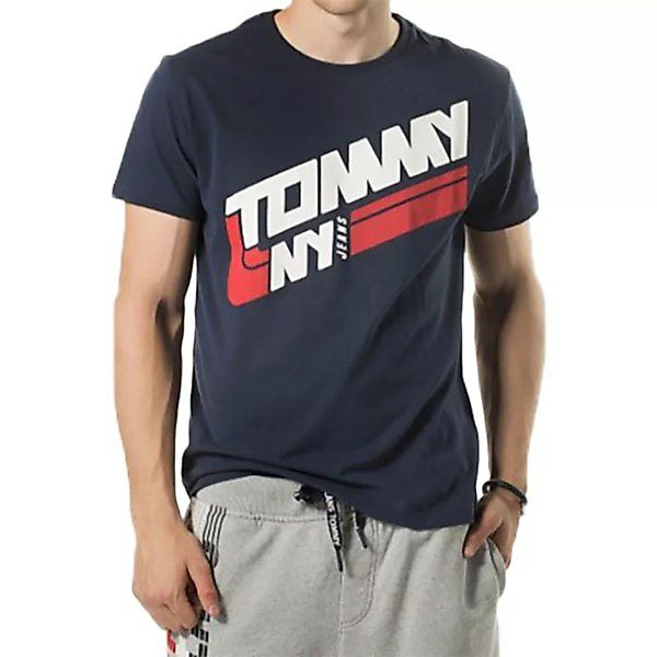 Tommy Hilfiger Retro Block Kurzärmeliges T-shirt L Black Iris günstig online kaufen
