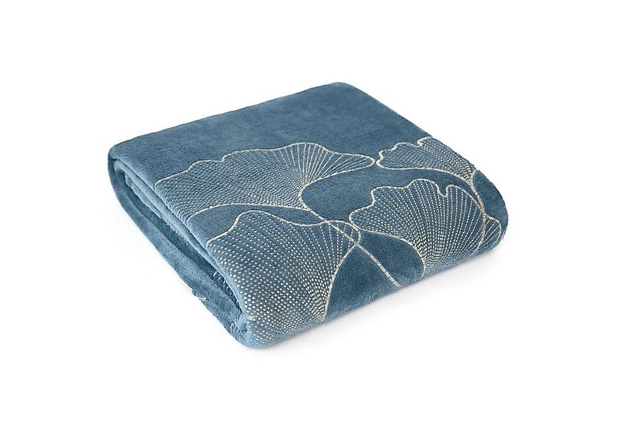 Kniedecke GINKO, Eurofirany, 150x200 Kniedecke TV-Decke Sofadecke Überwurf günstig online kaufen