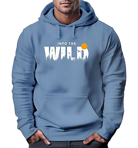 Neverless Hoodie Hoodie Herren Brustprint Bedruckt günstig online kaufen