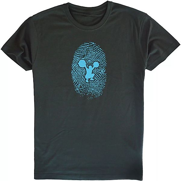 Kruskis Fitness Fingerprint Kurzärmeliges T-shirt M Dark Grey günstig online kaufen