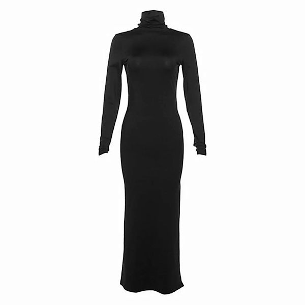 ZWY Dirndl Rückenfreies Kleid mit Rundhalsausschnitt und schmaler Passform günstig online kaufen