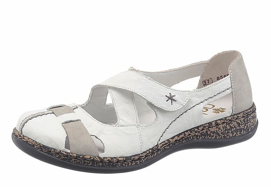 Rieker Slipper Spangenschuh, Schlupfschuh, Komfortschuh mit Klettverschluss günstig online kaufen