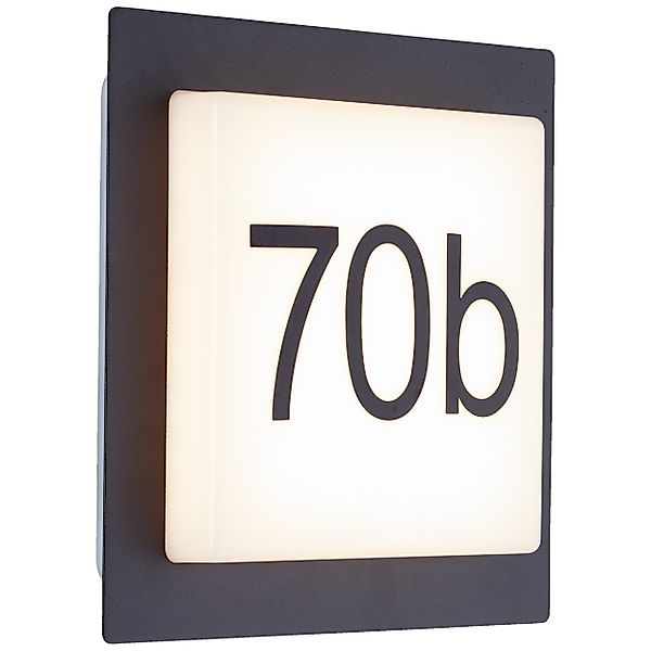 Lightbox Außen-Wandleuchte, LED fest integriert, Warmweiß, günstig online kaufen