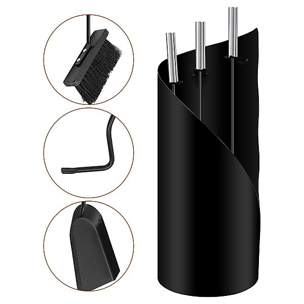 Clanmacy Kamingarnitur Kaminreinigungs Set 4-tlg. Kaminbesteck günstig online kaufen