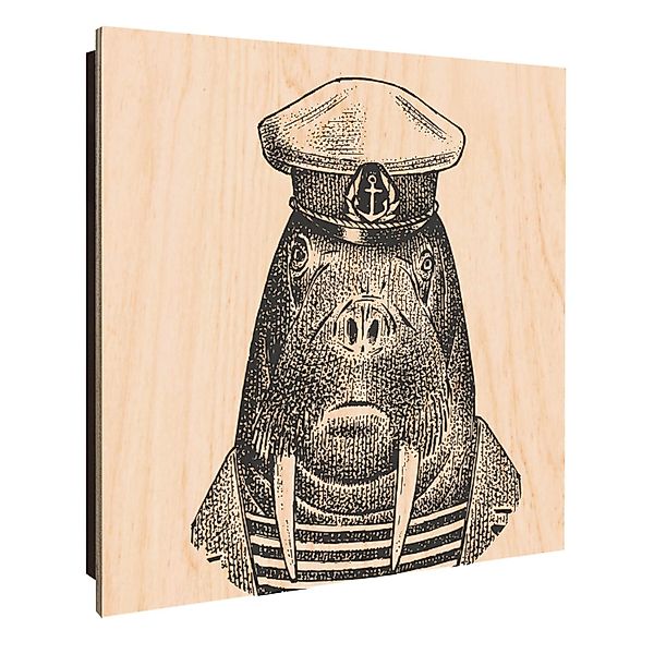 Banjado Großer Schlüsselkasten Holz 30x30cm Schwarz Scharnier Links 50 Hake günstig online kaufen